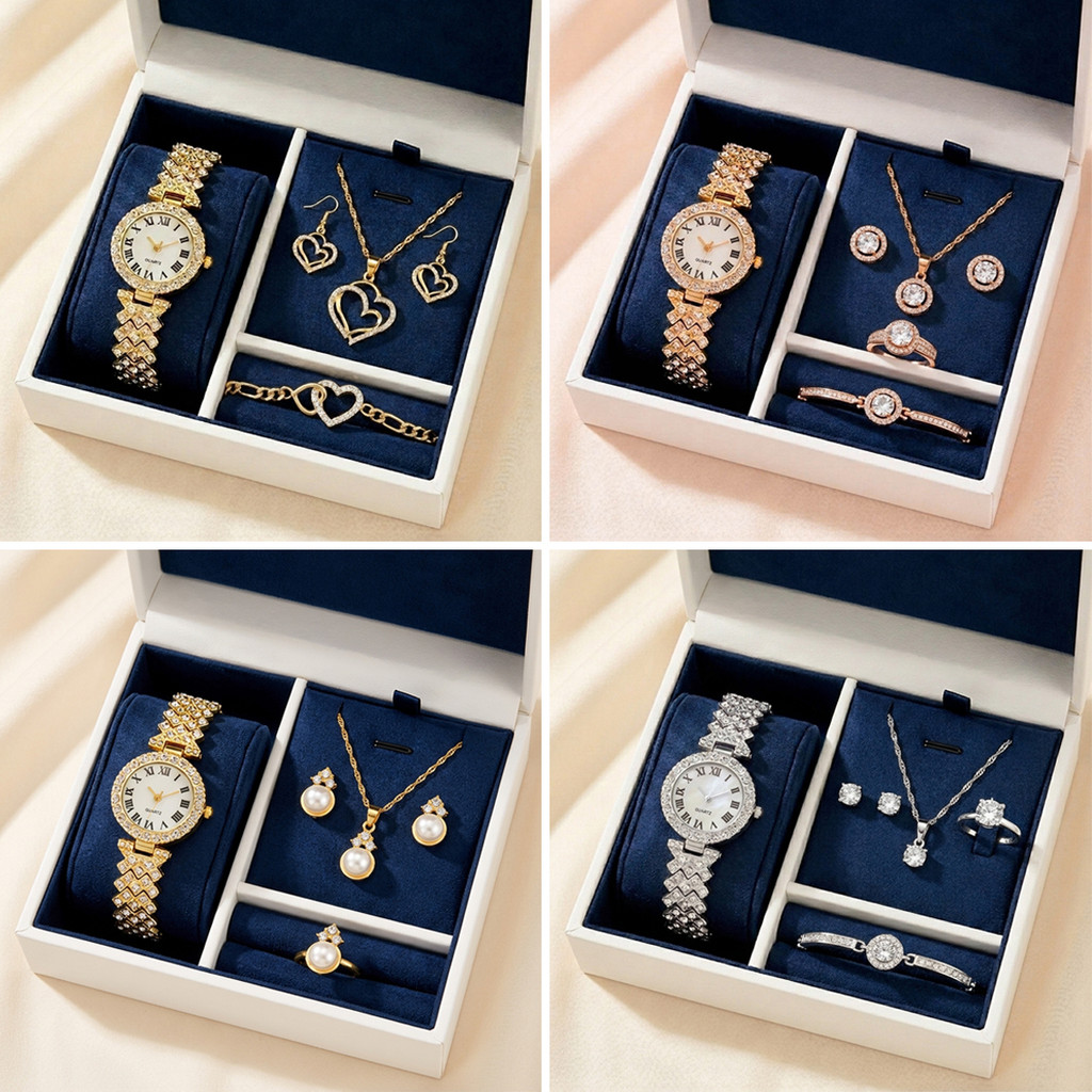 Conjunto de Relógio Feminino – Elegância O
