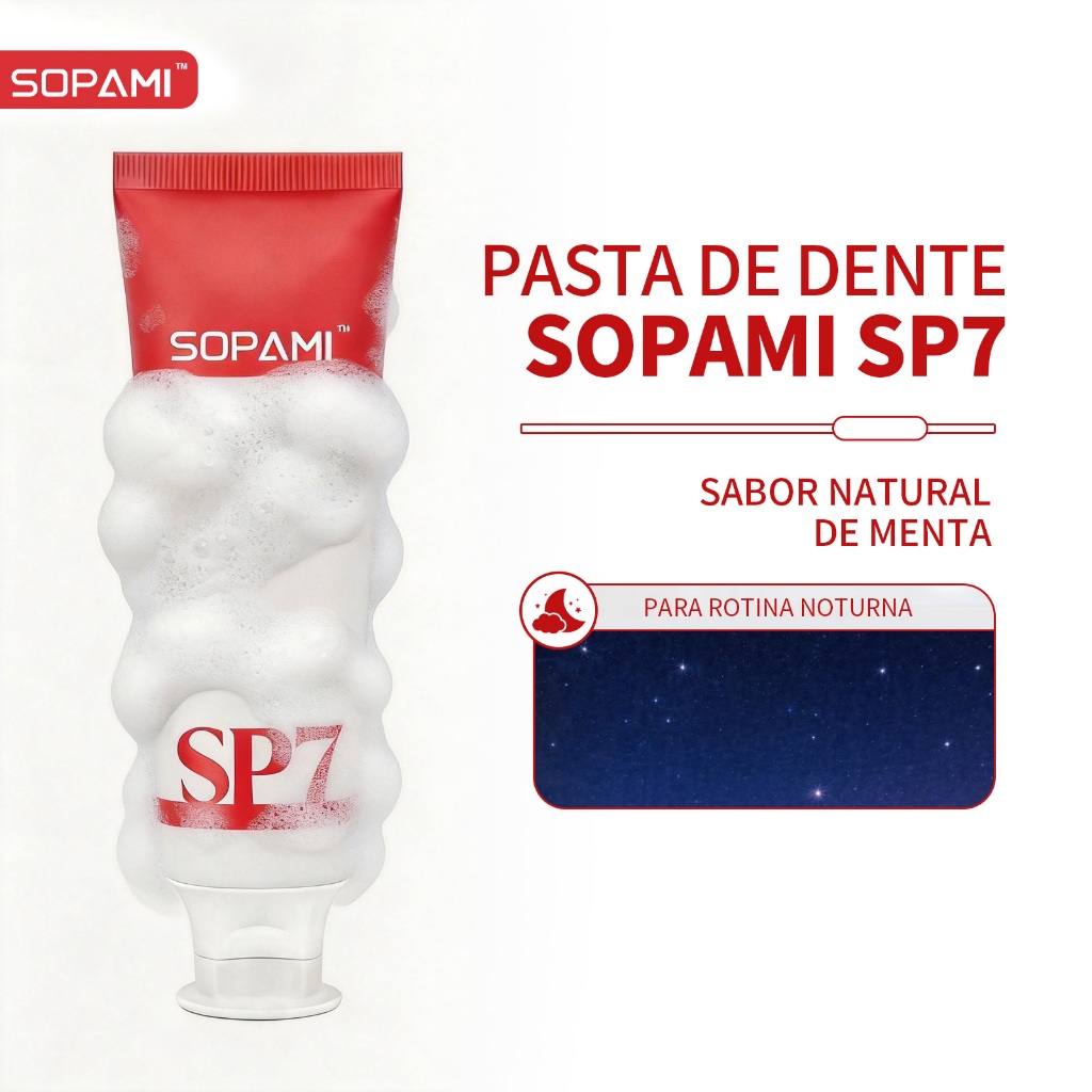 SOPAMI SP7 Pro Pasta de Dente 120g – Sabor M