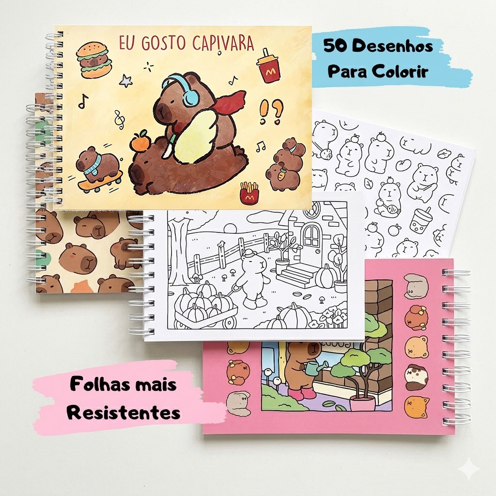 Caderno Livro de Colorir Ursinho para Crianças Ca