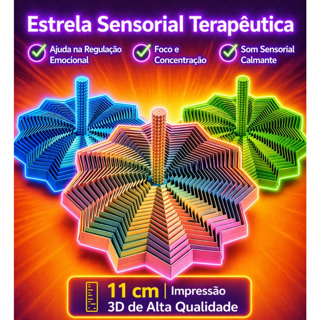 Estrela Sensorial Recurso Terapêutico Adulto e in