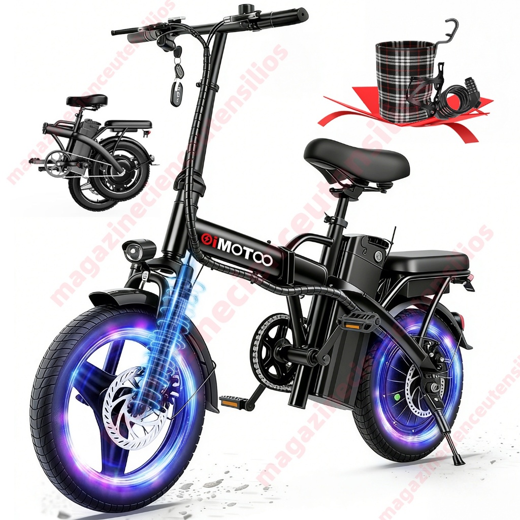 Oimotoo S6 Bicicleta Elétrica Adulto Dobrável, 4