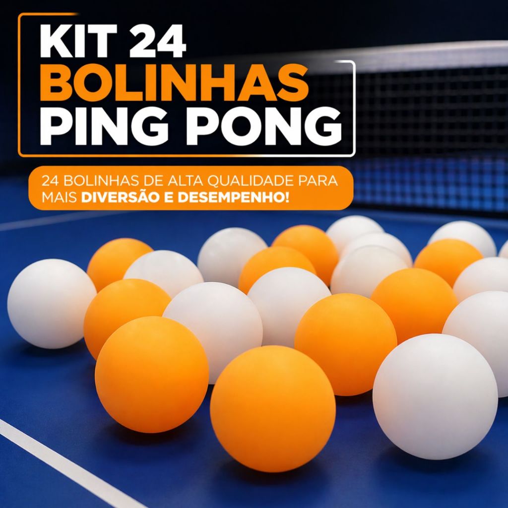 Kit Bolinhas Ping Pong Bolas Para Tenis De Mesa Tr