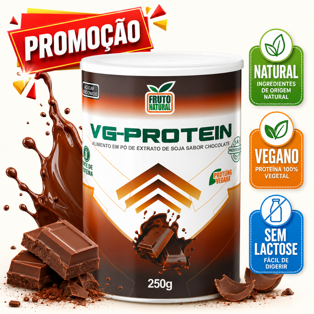 Whey Protein Vegano Chocolate Proteína Natural em