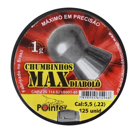 Chumbinho Calibre 5,5mm de Chumbo para Impacto e P