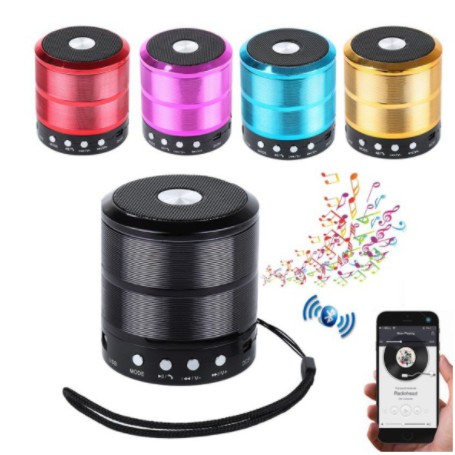 mini Caixinha de Som Ws-887 Bluetooth Portátil Us