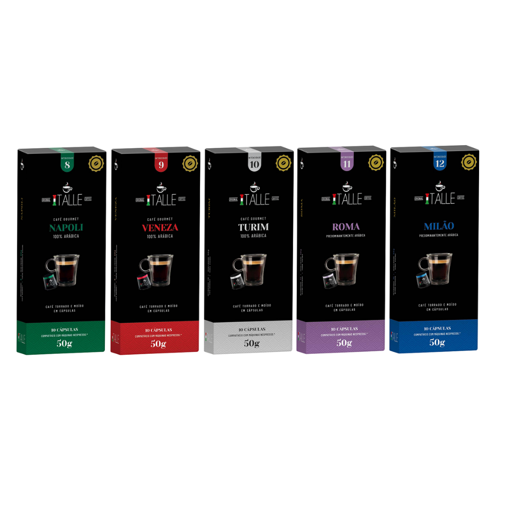 Café em cápsula torrado e moído compativel caps