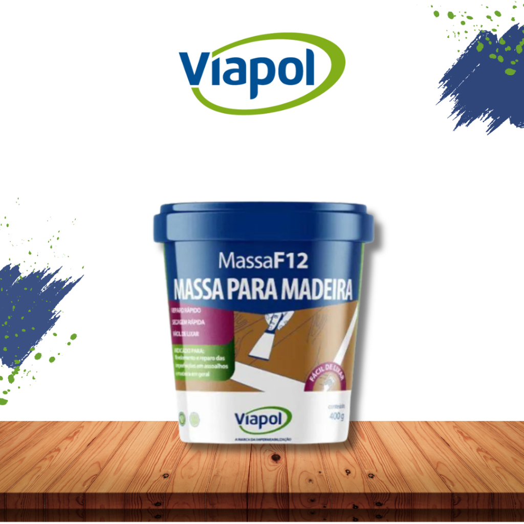 Massa Para Correção Em Madeira 400g, Massa Calaf