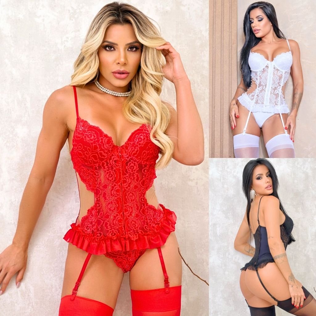 Espartilho Modelador Sensual Afina Cintura Sensual