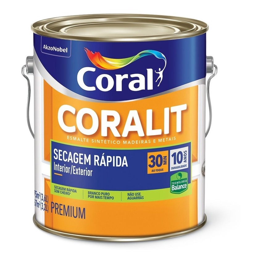 Tinta  Sem Cheiro Madeira, Metal e Parede 3,6l Bas