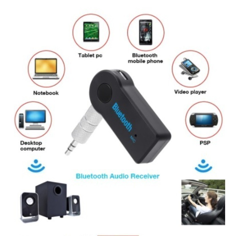 Receptor Bluetooth P2 3.5mm para Carro e Som | Ada