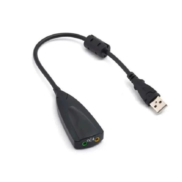 Adaptador Placa De Som Usb 7.1 Áudio Notebook Win