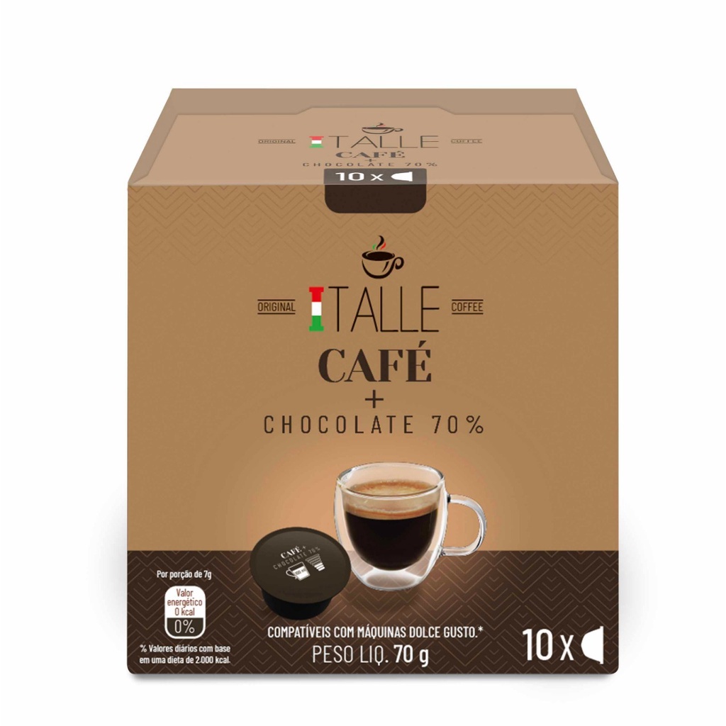 Cápsula Dolce Gusto Chocolate Cacau 70% Café Ita