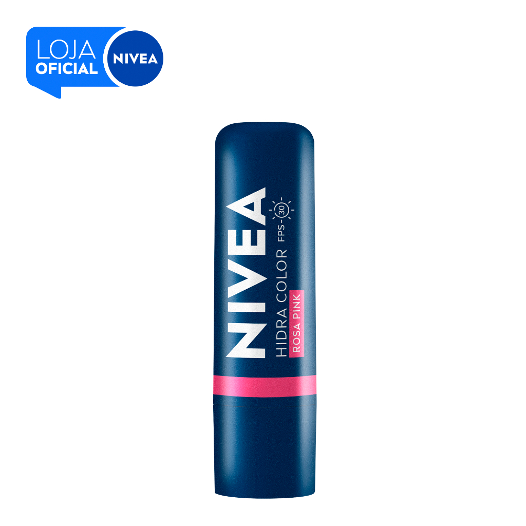 NIVEA Hidratante Labial Hidra Color 2 em 1 Rosa Pi