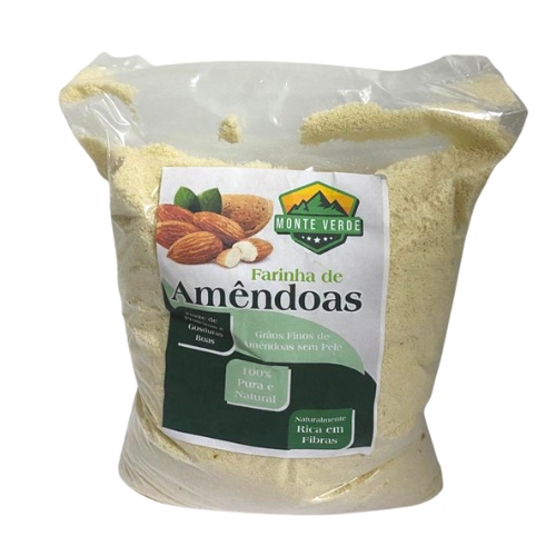 Farinha de Amêndoas Monte Verde 1kg  Low Carb  Pu