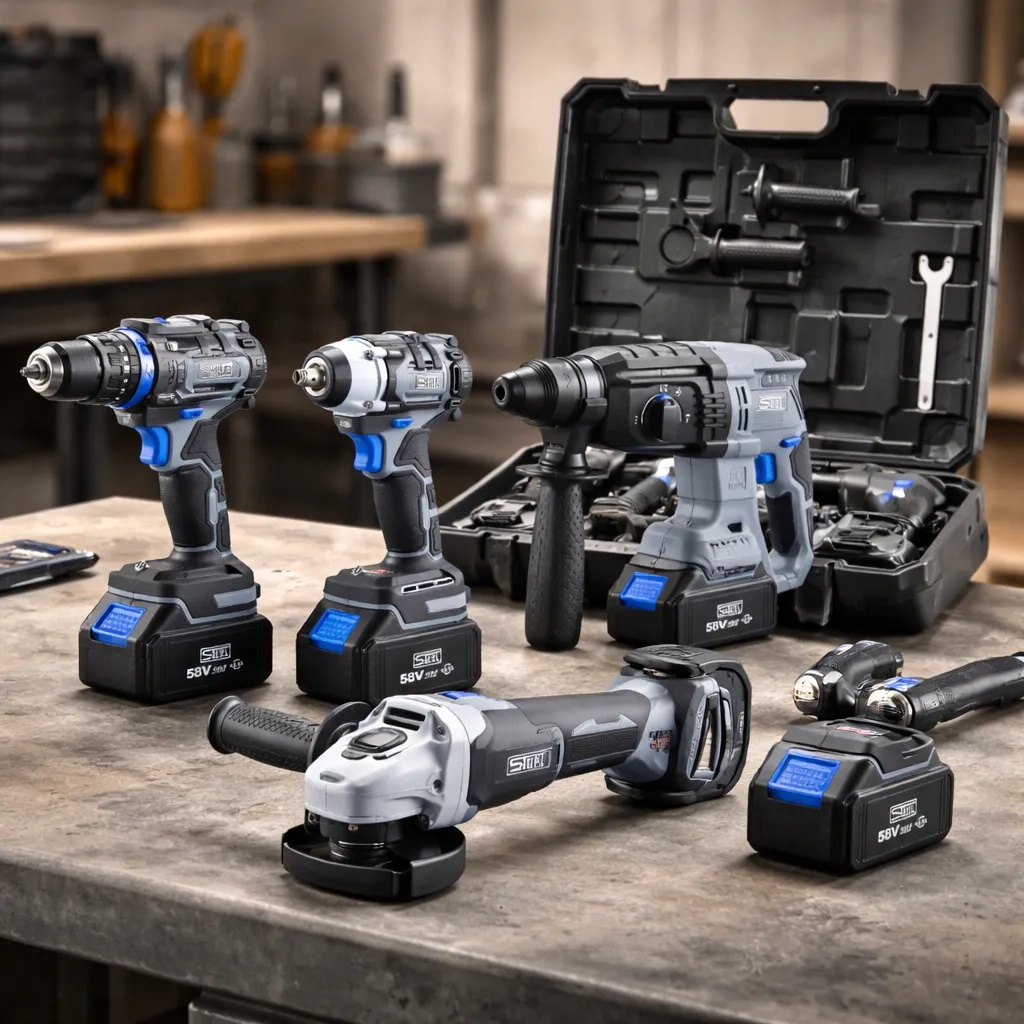 Kit De Ferramentas A Bateria 58v Brushless Com Mal