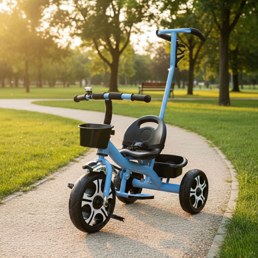 Triciclo Infantil Luxo Com 02 Cestinhas Sininho e 