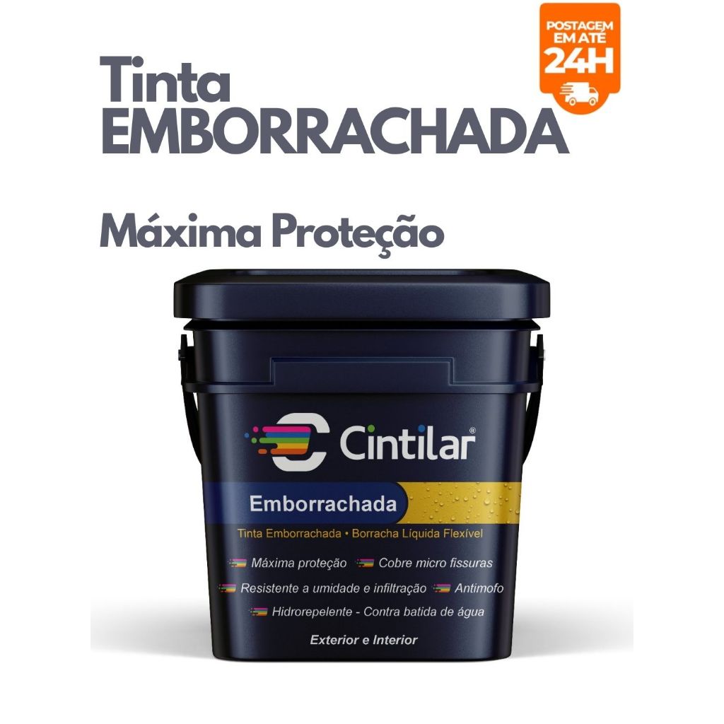 Tinta Borracha Líquida  Impermeabilizante18kg Cin