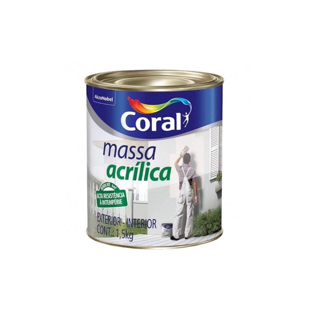 Massa Acrílica 1/4 1.5kg – Coral Ideal para