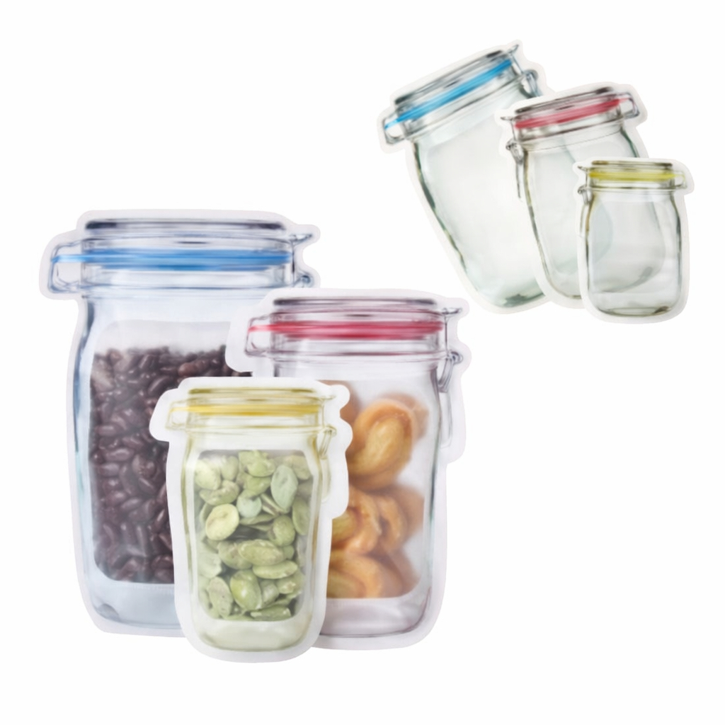 Saco Flex Zip Lock Reutilizável – Conjunto 