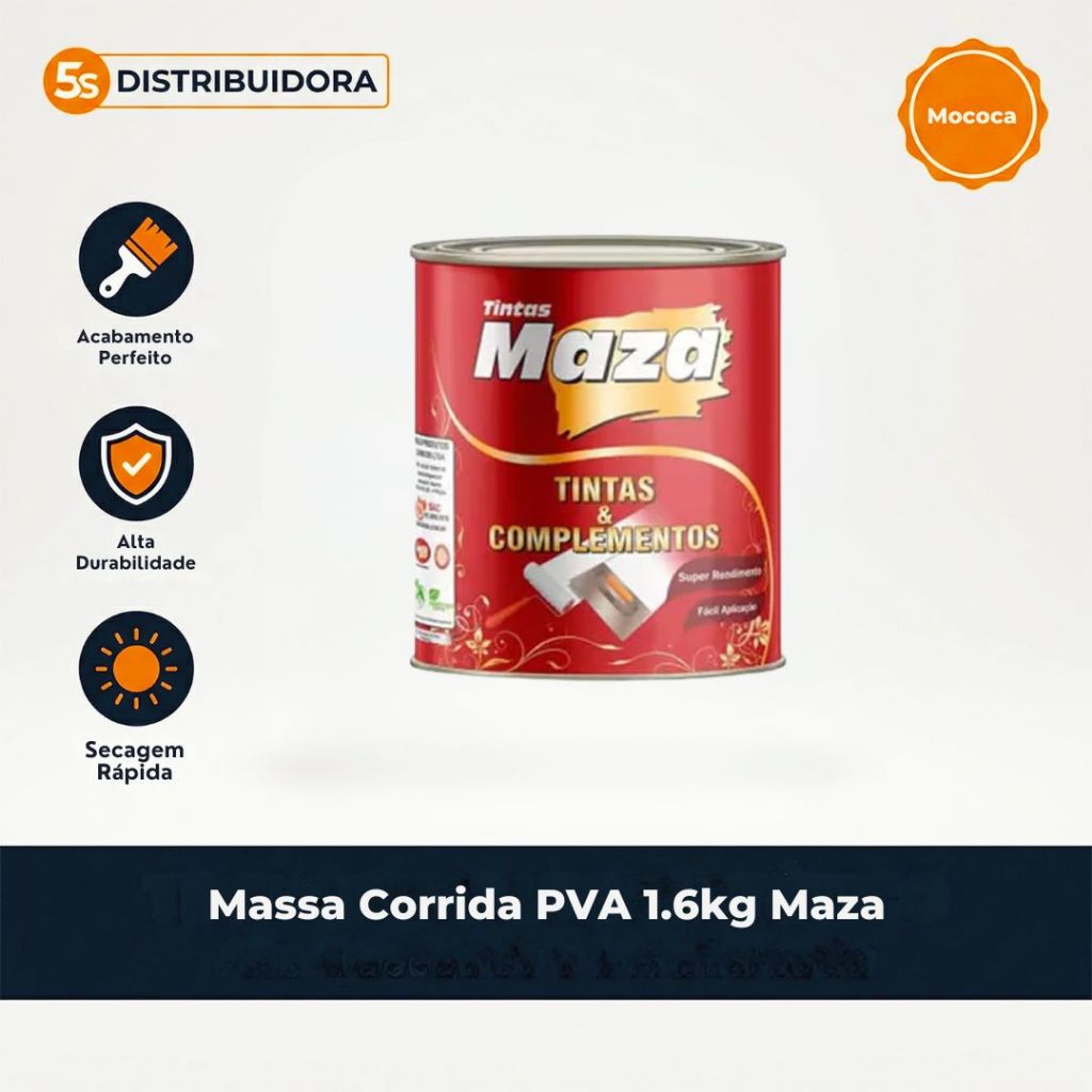 Massa Corrida PVA 1.6kg Maza