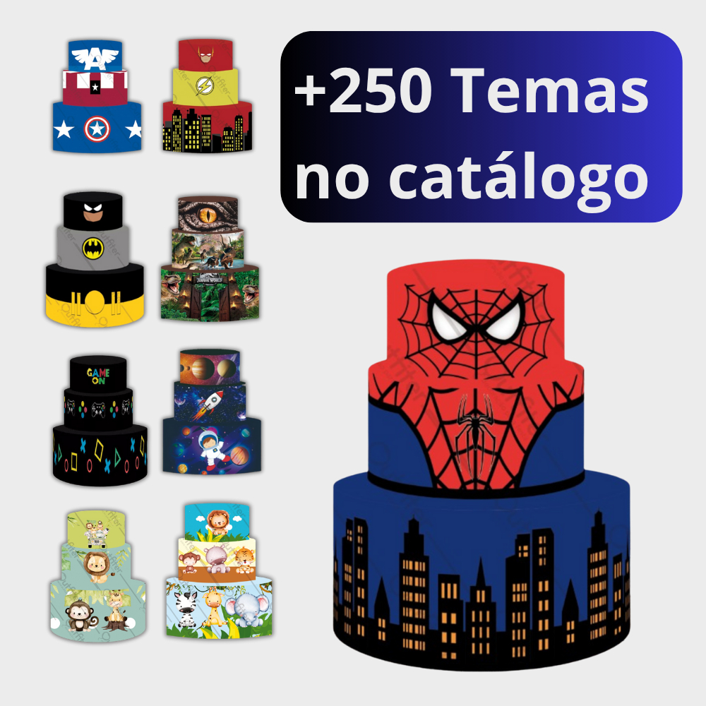 Capa Para Bolo Fake Estampada Eventos Aniversário