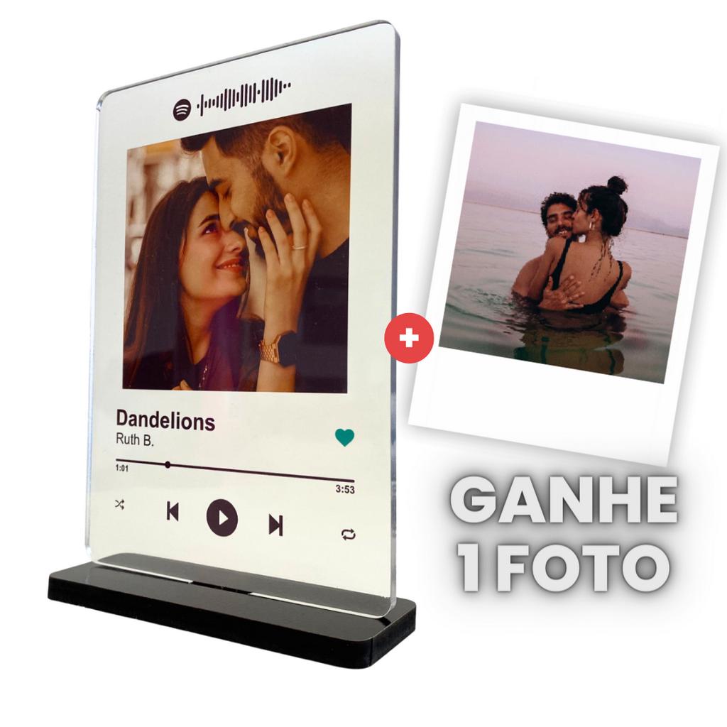 Placa Spotify Interativa – Base Preta –
