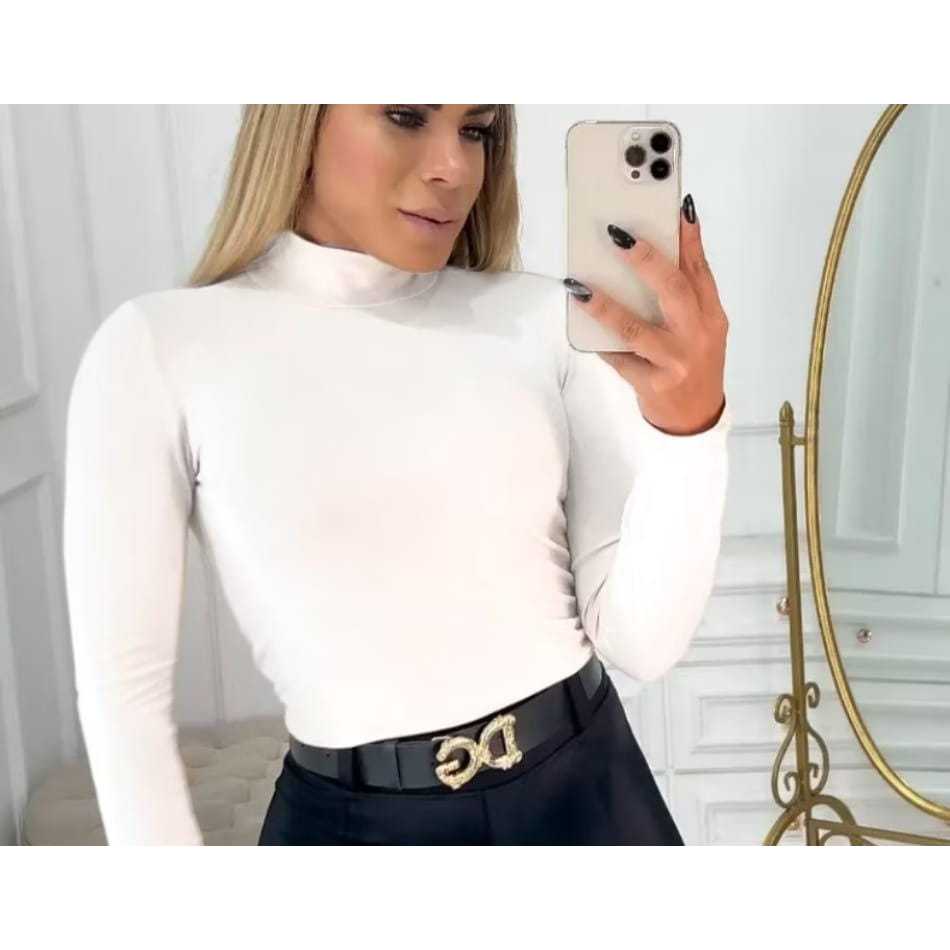 Blusa Feminina Cacharrel Segunda Pele Gola Alta Ma