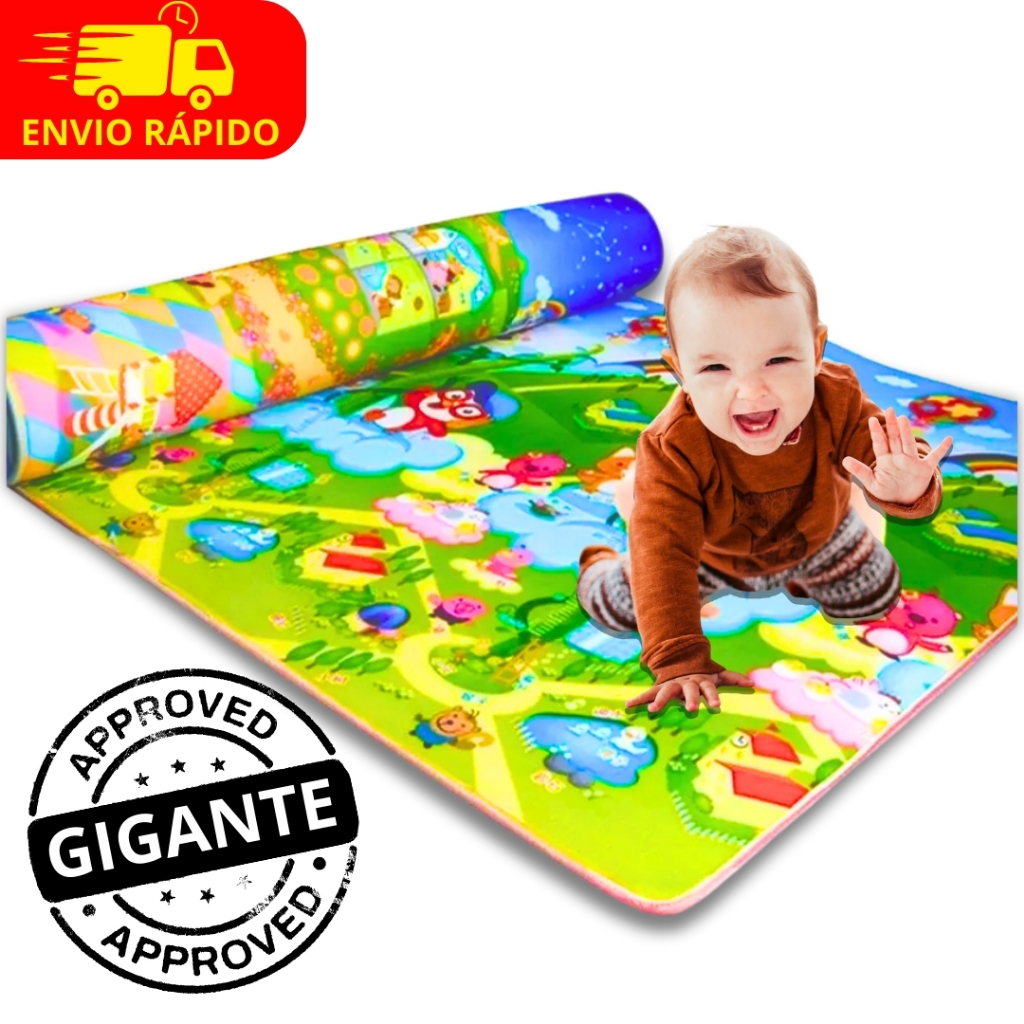 Tapete Gigante Educativo Para Bebê 180×120 e