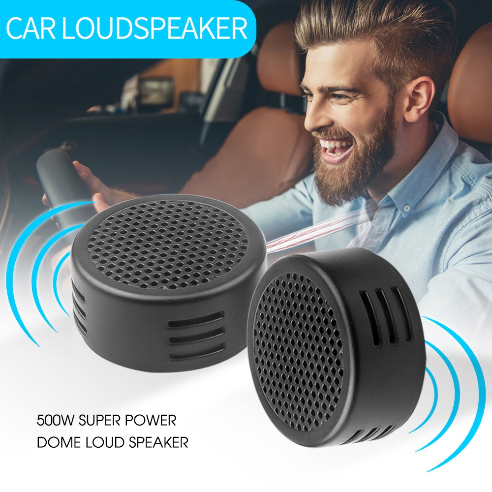 2pçs Alto Falantes De Carro Mini Cúpula Tweeter 
