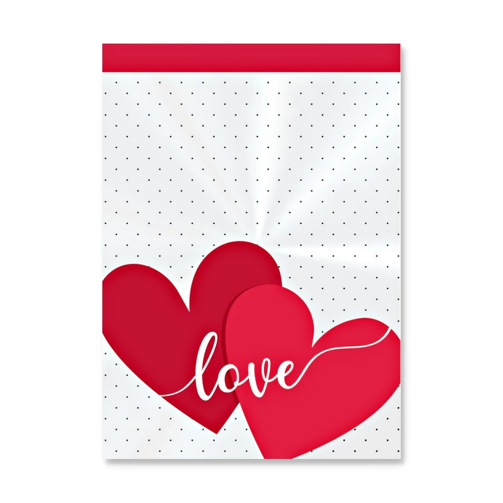 Saquinho transparente Love decorado 11×19,5cm