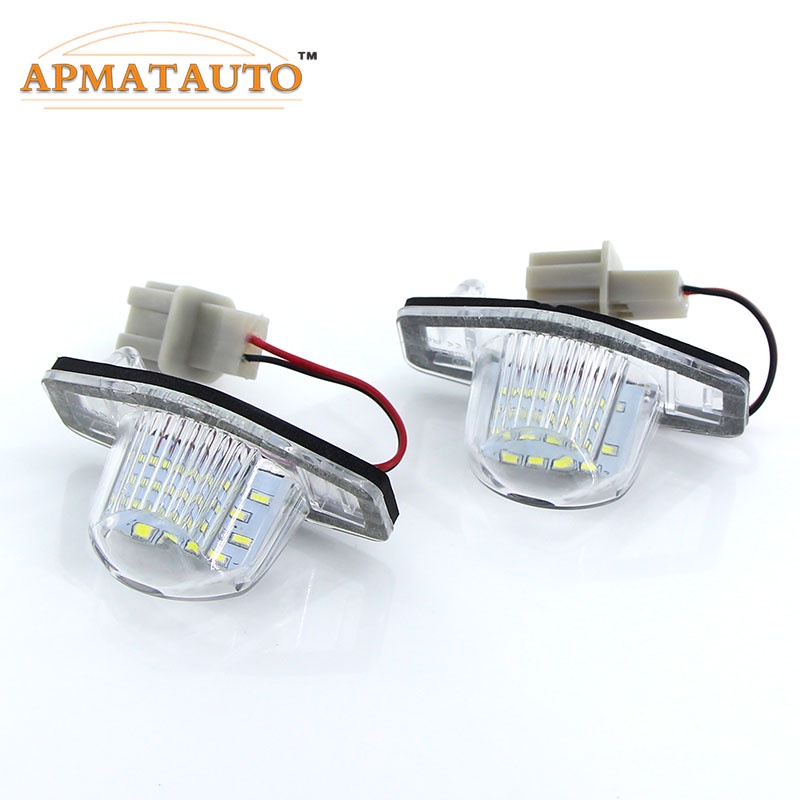 2Pcs LED Número de Carro Luz Da Placa de Licença