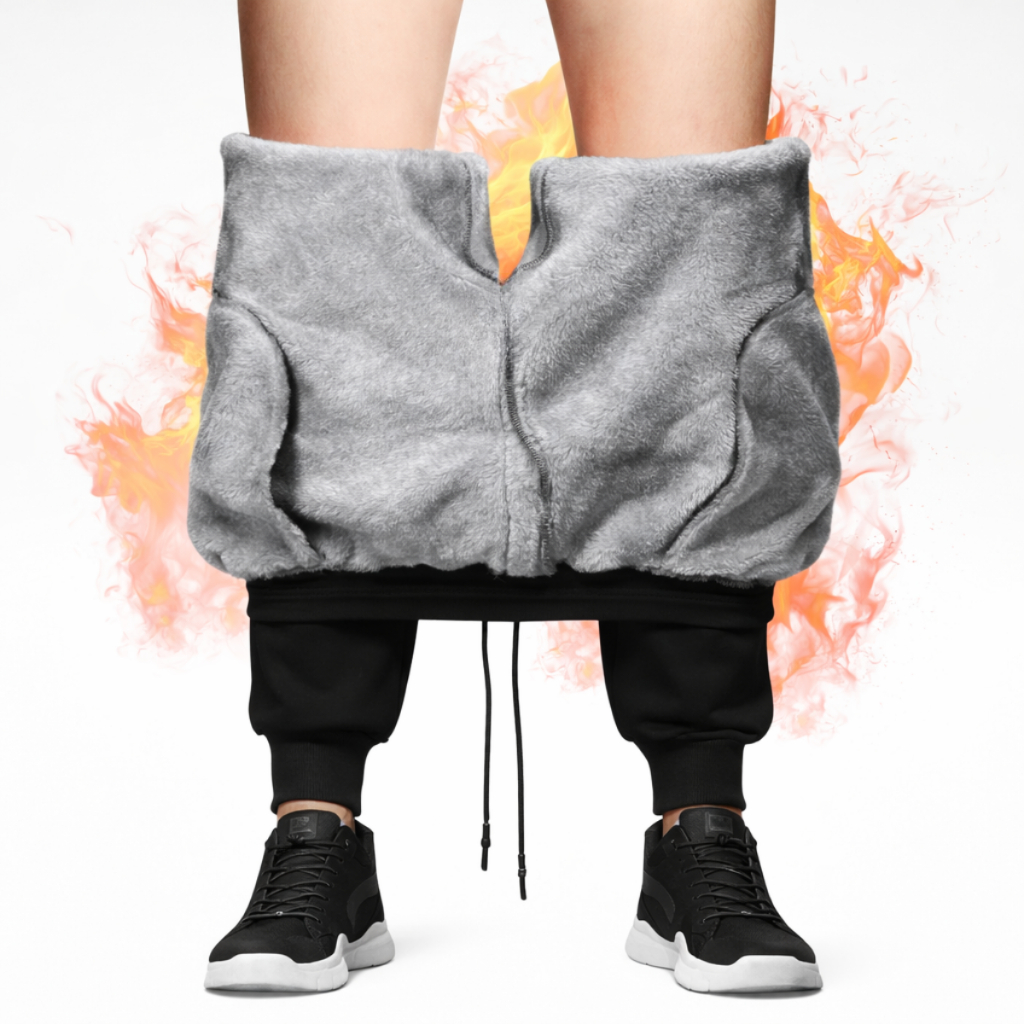 Calça Masculina Térmica Forrada Com Lã – 