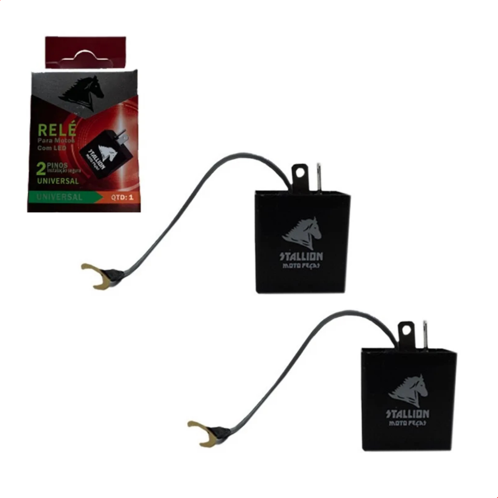 Rele 12v Pisca Setas Led Moto 2 Pinos Universal 2 