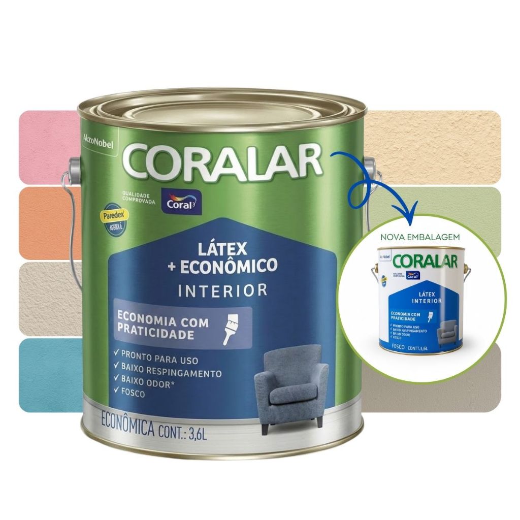 Tinta Anti Mofo Coral Coralar Látex Acrílica Fos