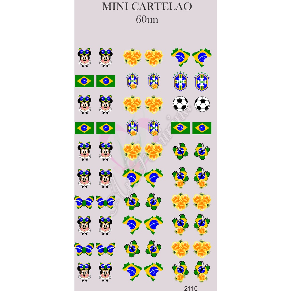 adesivos de unha copa do mundo adesivos de unha br