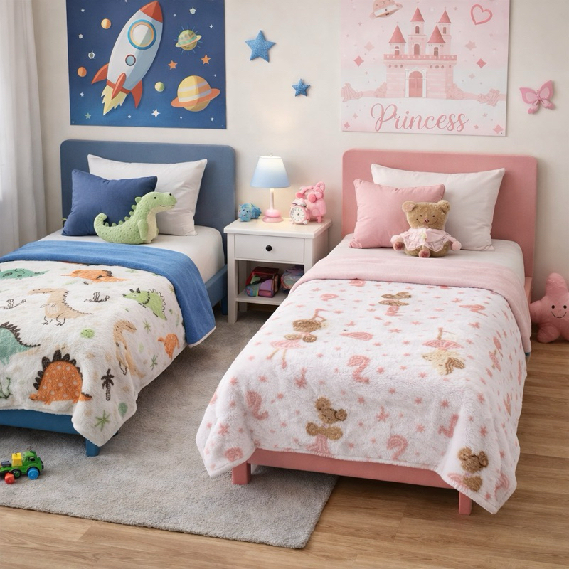 Cobertor Manta Infantil Solteiro 1,80m x 2,0m  Cob