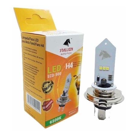 Lâmpada Led Farol H4 Eco 500 6500k Cavalinho Stal