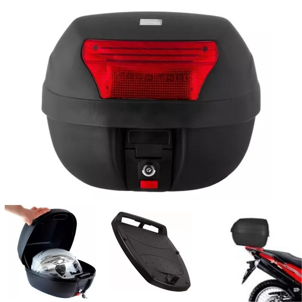 Bau para moto organizador bauleto universal baú P