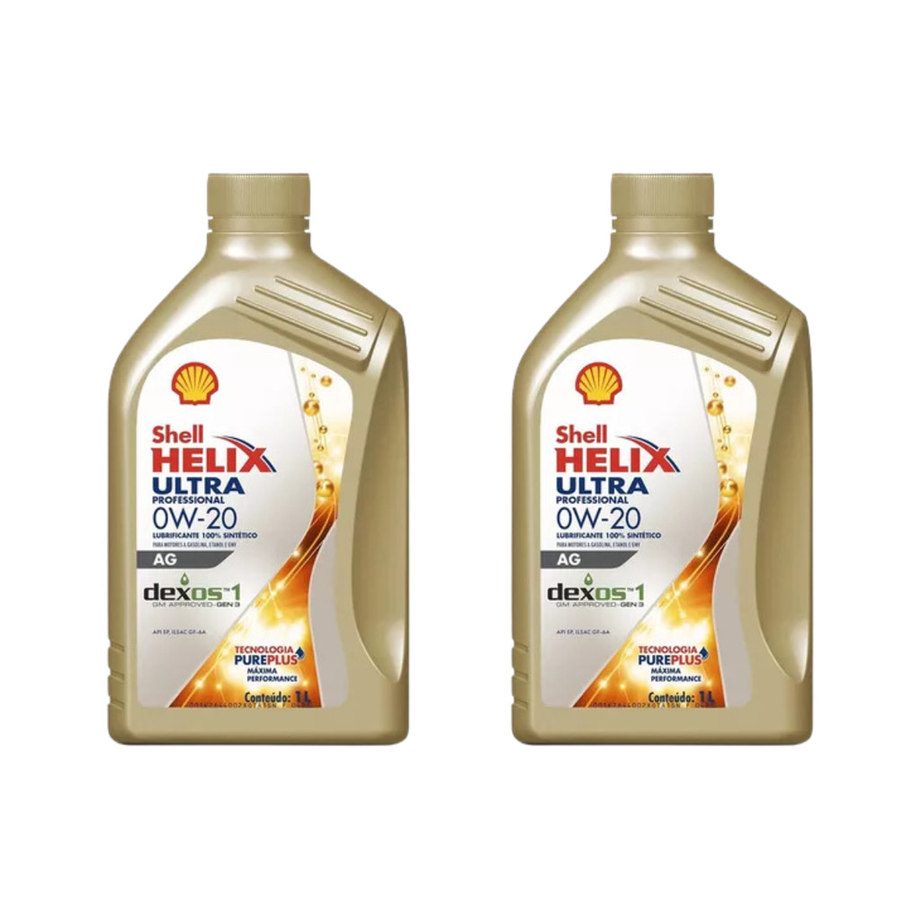 2L Óleo Motor Shell Helix Ultra 0W20 AG Dexos 1 S