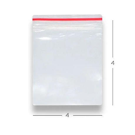 Saco Zip Lock Hermetico N0 – 4x4cm C/ 100 Un
