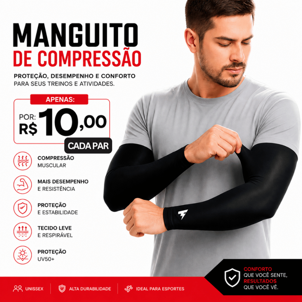 2 Pares de manguitos térmico unissex proteção s