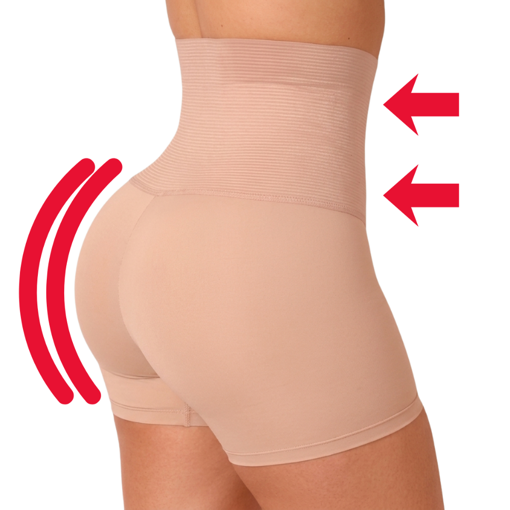 Bermuda Modeladora Cinta Short Feminino Alta Compr