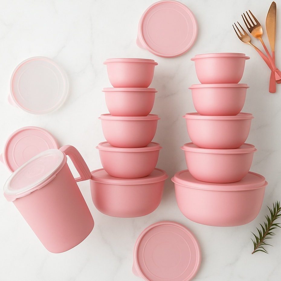 Kit com Potes Plásticos Bowl + Jarra 1,8L | kits 