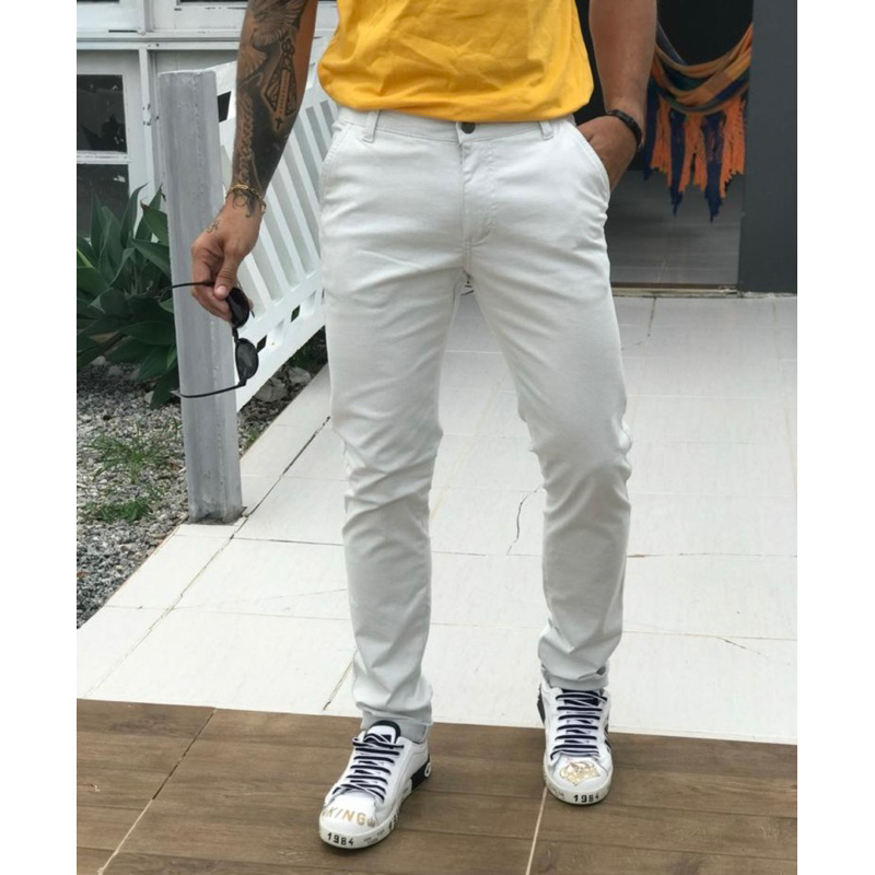 calça Sport fino social brim calça masculina