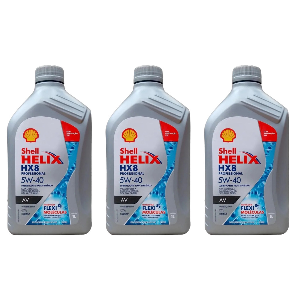 3L Óleo de Motor Shell Helix HX8 PRO 5W40 Sintét