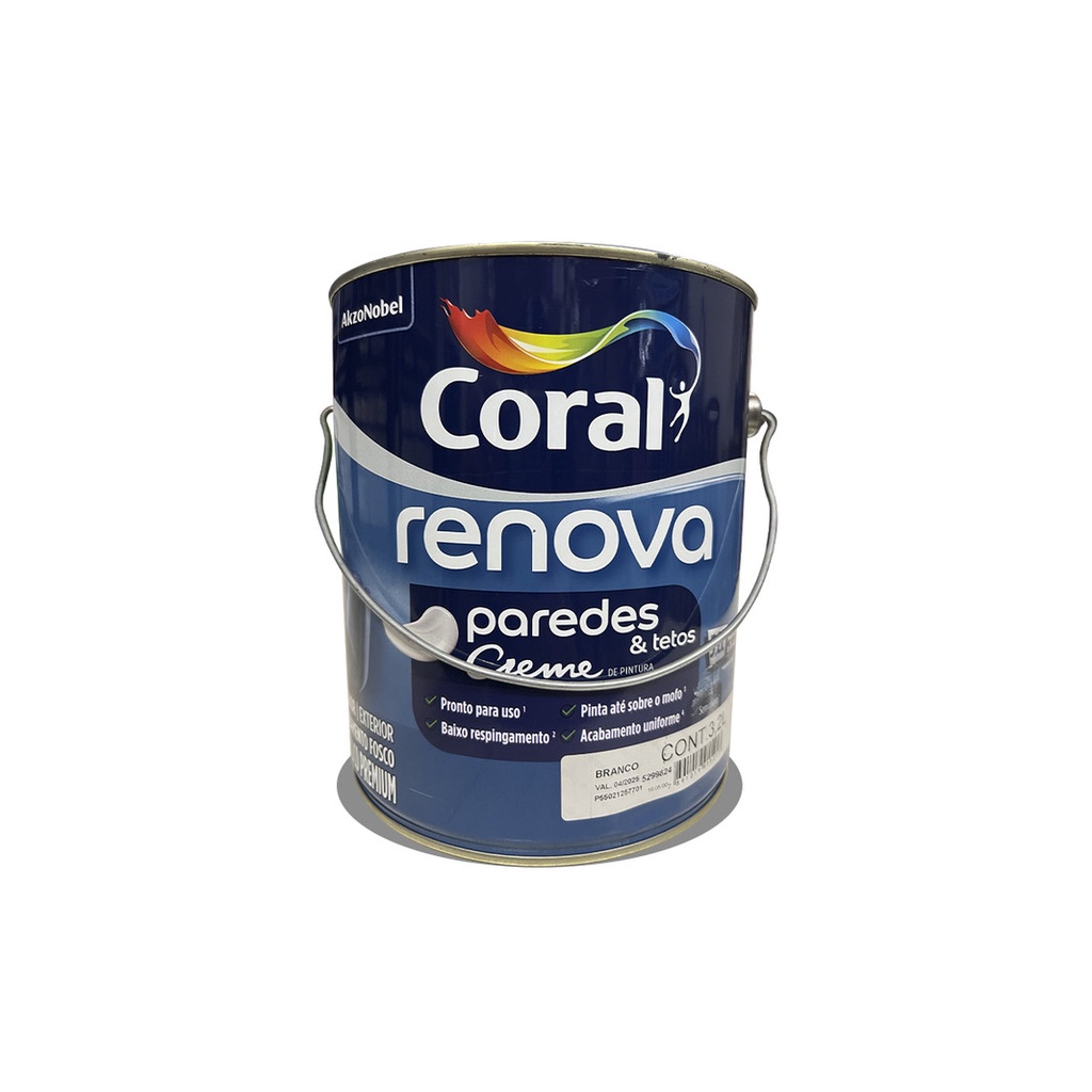 Tinta Coral Renova Creme De Pintura Paredes E Teto