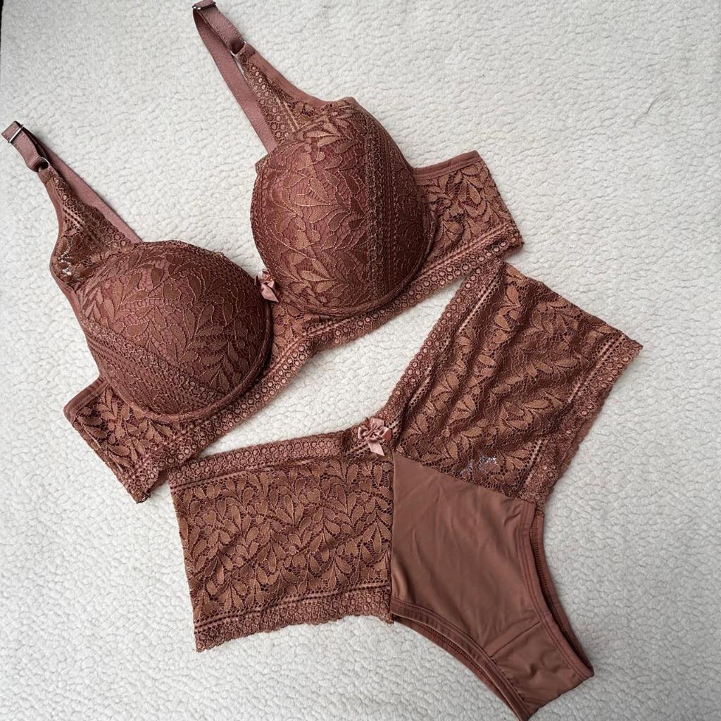 Conjunto Lingerie Carmen Plus Size Calcinha e Suti