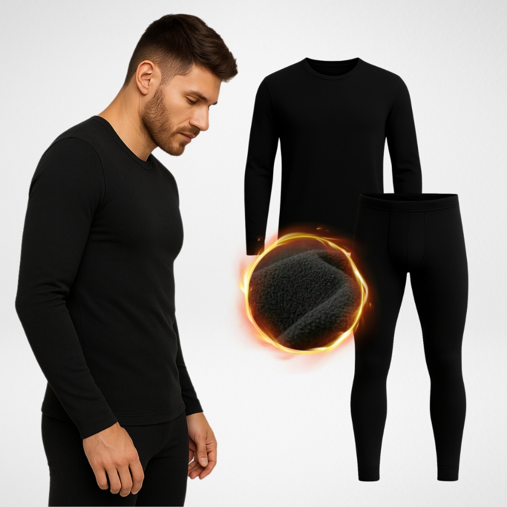 Conjunto Térmico Masculino Flanelado Inverno Blus
