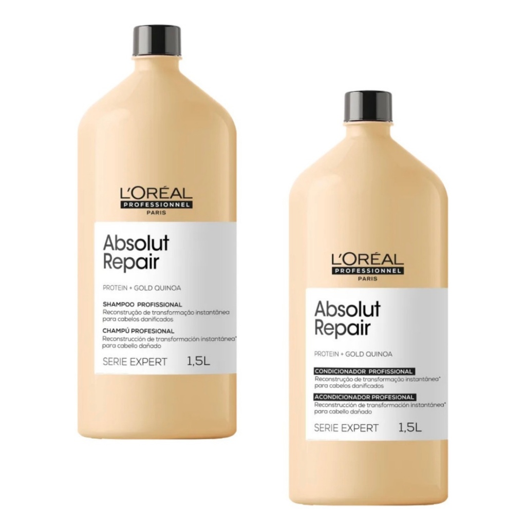 Shampoo e Condicionador Absolut Gold Quinoa Loreal