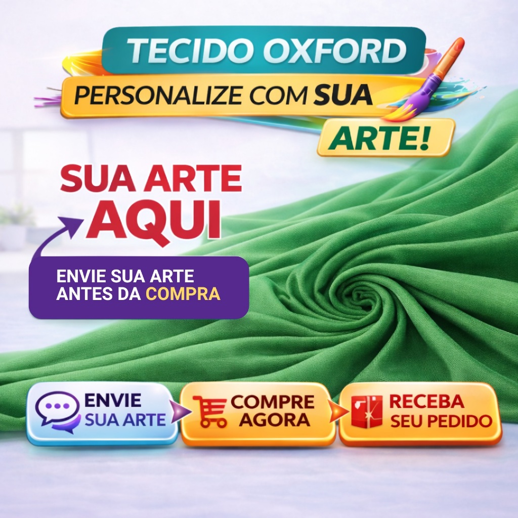 Tecido Oxford 100% Poliester Personalizado com Sua